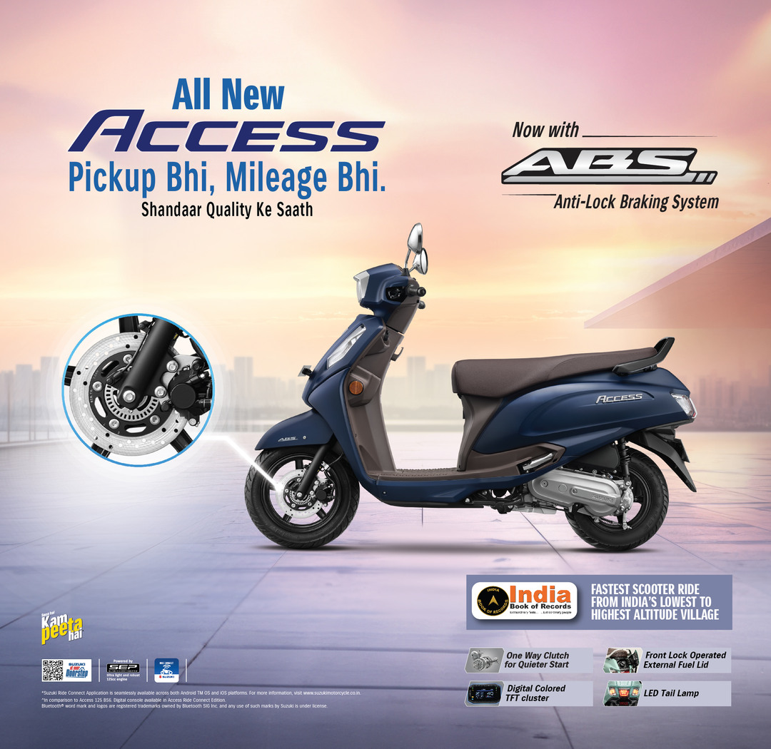 Suzuki Access 125 scooter for rent